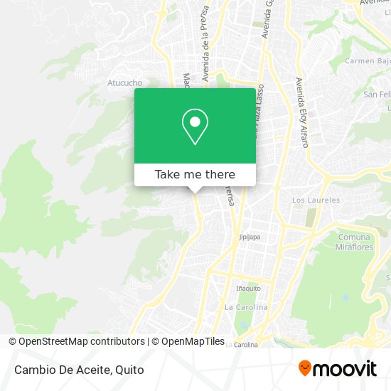 Mapa de Cambio De Aceite