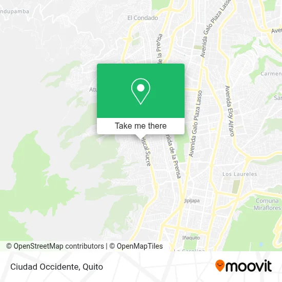 Ciudad Occidente map