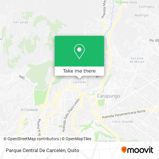 Mapa de Parque Central De Carcelén