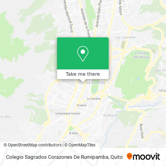 Mapa de Colegio Sagrados Corazones De Rumipamba