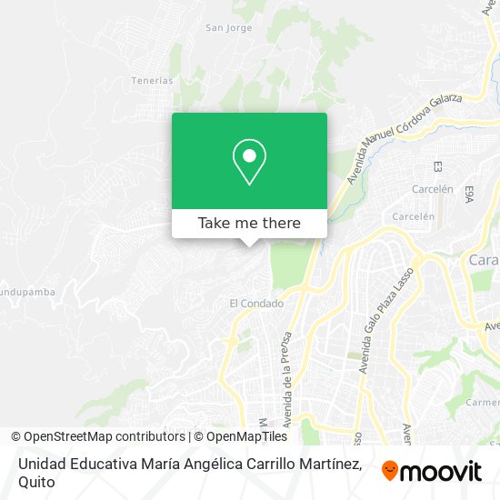 Mapa de Unidad Educativa María Angélica Carrillo Martínez