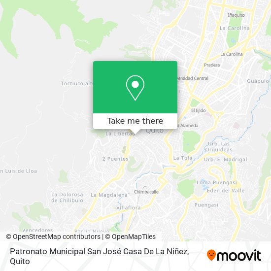 Mapa de Patronato Municipal San José Casa De La Niñez