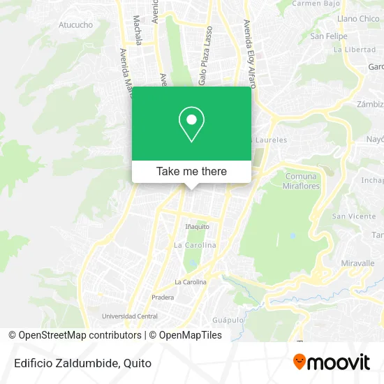 Mapa de Edificio Zaldumbide