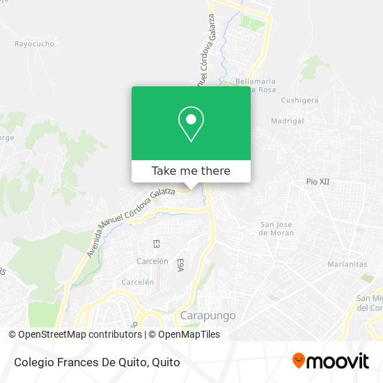 Mapa de Colegio Frances De Quito