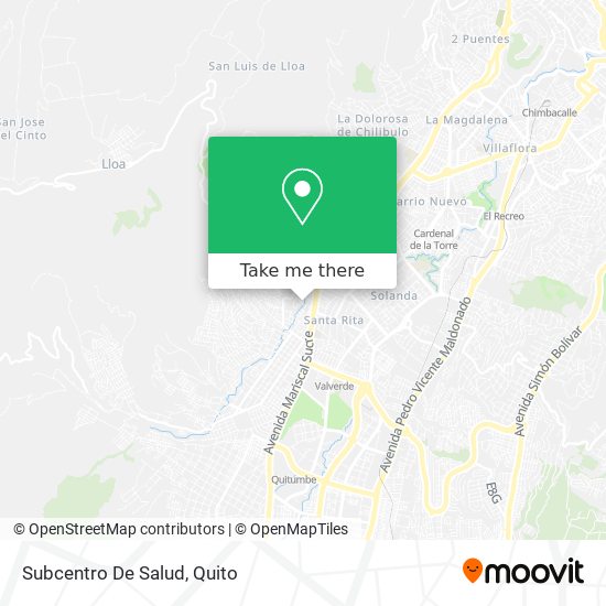 Subcentro De Salud map