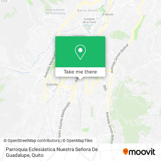 Mapa de Parroquia Eclesiástica Nuestra Señora De Guadalupe