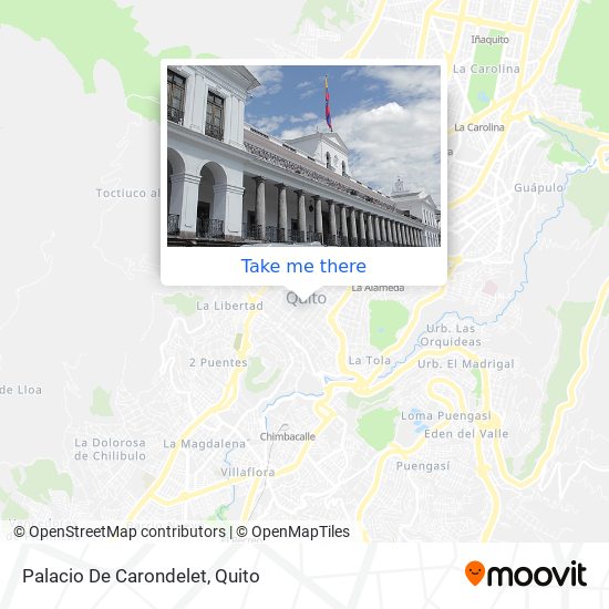 How to get to Palacio De Carondelet in Quito by Bus or Metro