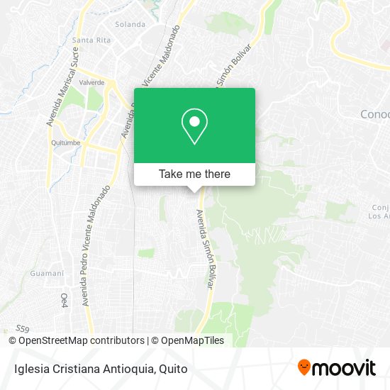 Mapa de Iglesia Cristiana Antioquia