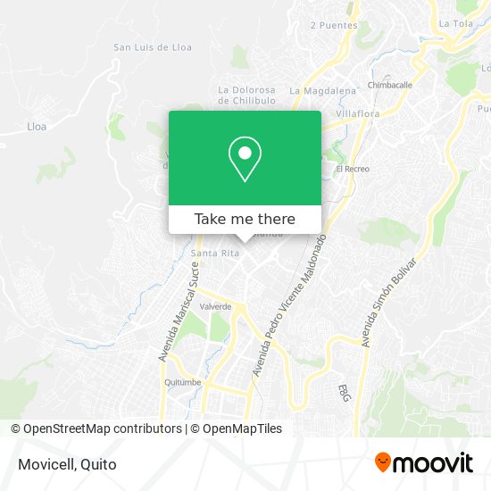 Mapa de Movicell