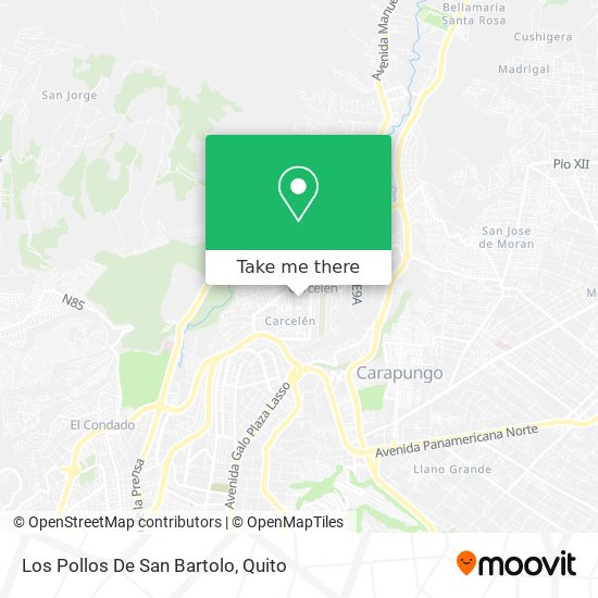 Mapa de Los Pollos De San Bartolo