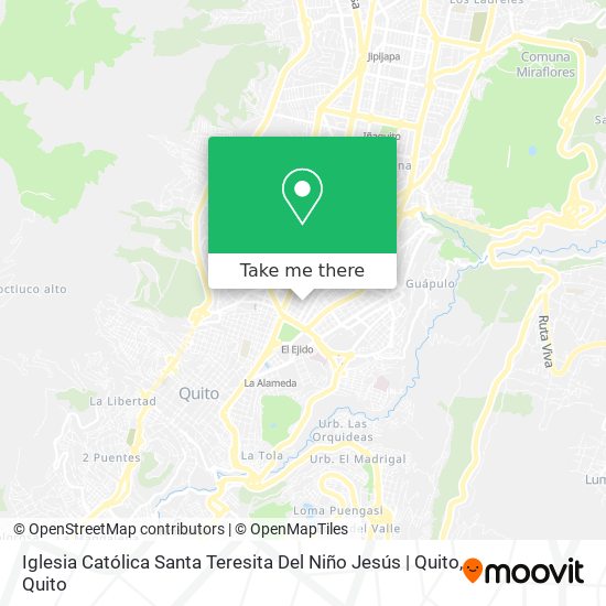 Iglesia Católica Santa Teresita Del Niño Jesús | Quito map