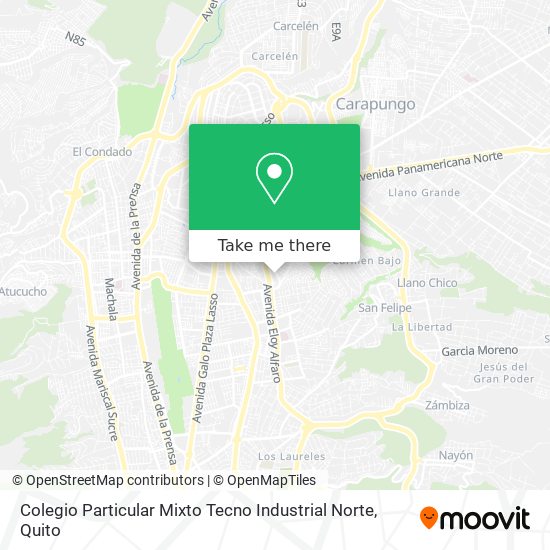 Colegio Particular Mixto Tecno Industrial Norte map
