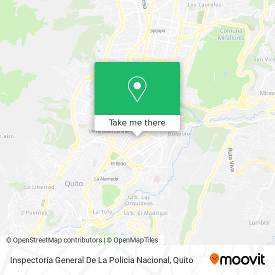 Mapa de Inspectoría General De La Policia Nacional