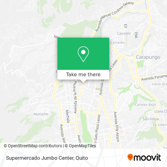 Mapa de Supermercado Jumbo Center