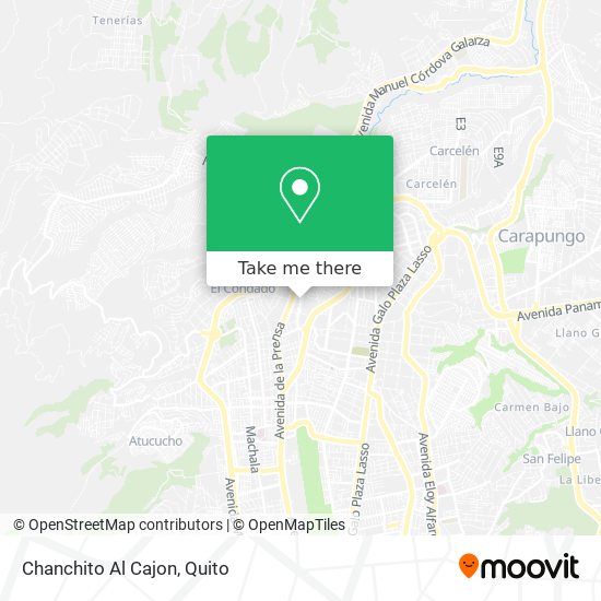 Chanchito Al Cajon map