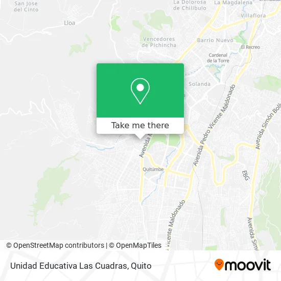 Unidad Educativa Las Cuadras map