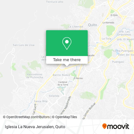 Iglesia La Nueva Jerusalen map
