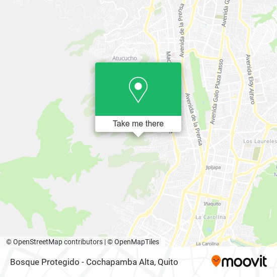 Mapa de Bosque Protegido - Cochapamba Alta