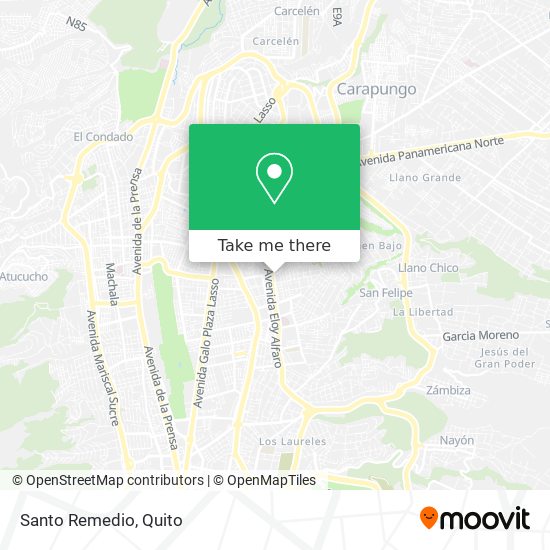 Mapa de Santo Remedio