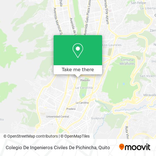 Mapa de Colegio De Ingenieros Civiles De Pichincha