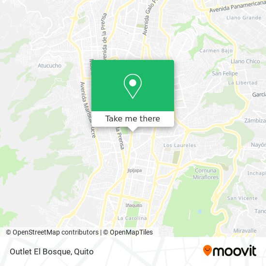 Outlet El Bosque map