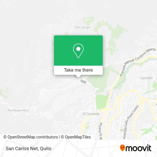 San Carlos Net map