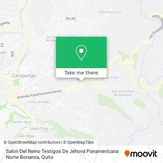 Salon Del Reino Testigos De Jehová Panamericana Norte Bonanza map
