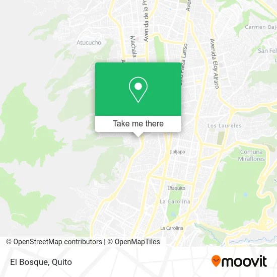 El Bosque map