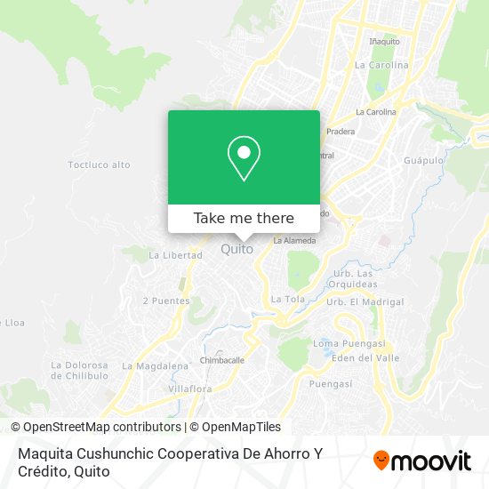 Maquita Cushunchic Cooperativa De Ahorro Y Crédito map
