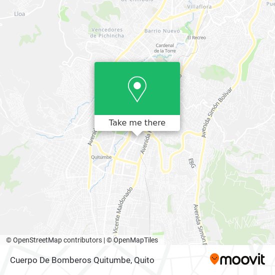 Cuerpo De Bomberos Quitumbe map