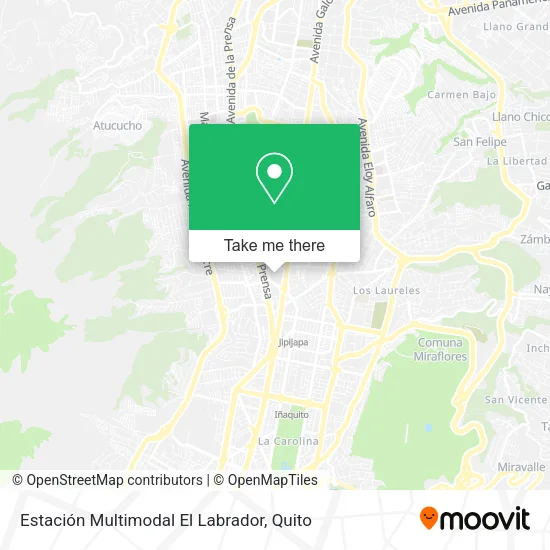 Estación Multimodal El Labrador map