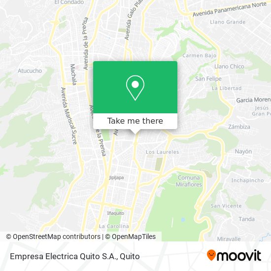 Empresa Electrica Quito S.A. map