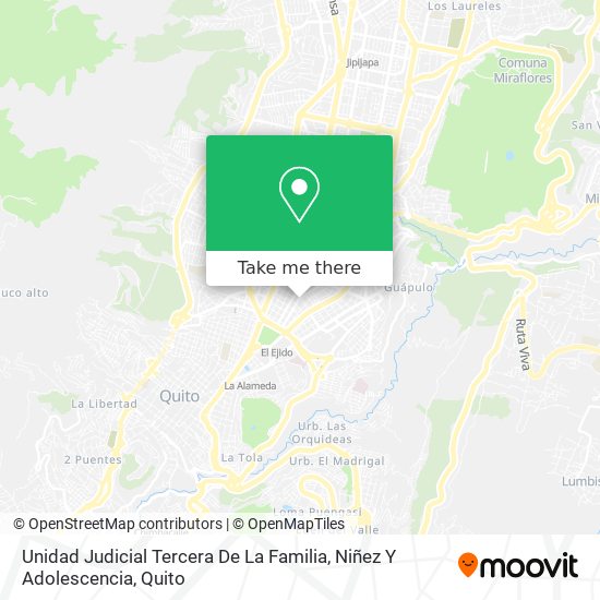 Unidad Judicial Tercera De La Familia, Niñez Y Adolescencia map