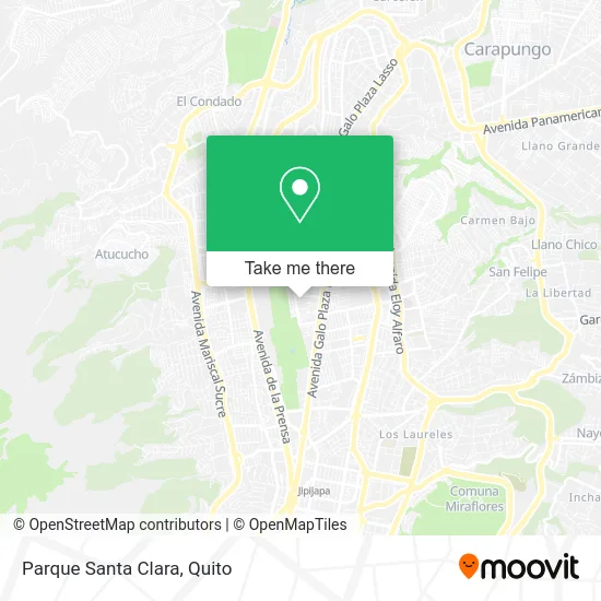Parque Santa Clara map
