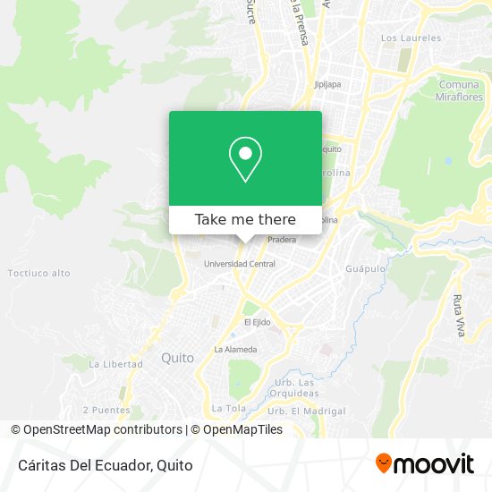 Cáritas Del Ecuador map