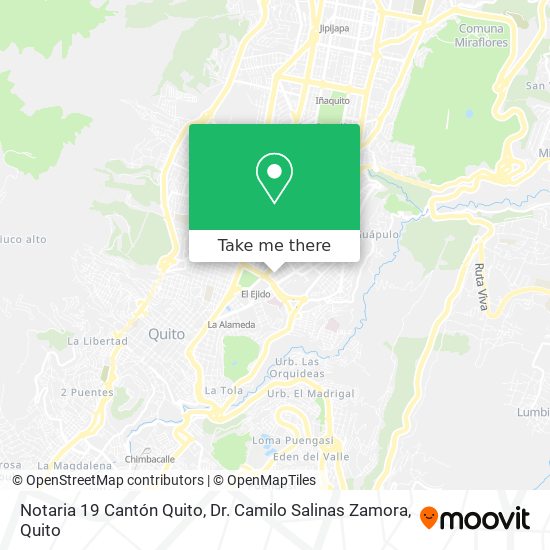 Notaria 19 Cantón Quito, Dr. Camilo Salinas Zamora map