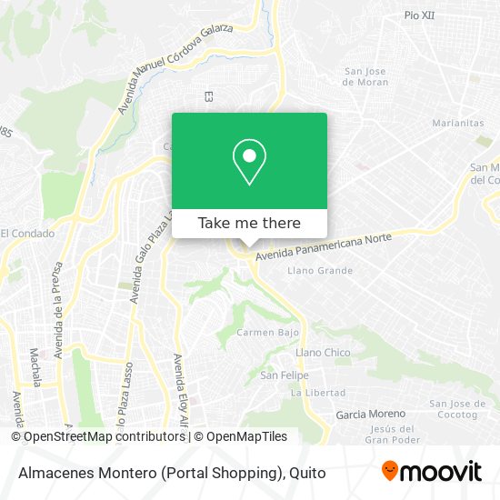 Mapa de Almacenes Montero (Portal Shopping)