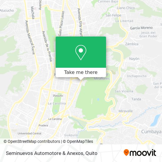 Mapa de Seminuevos Automotore & Anexos