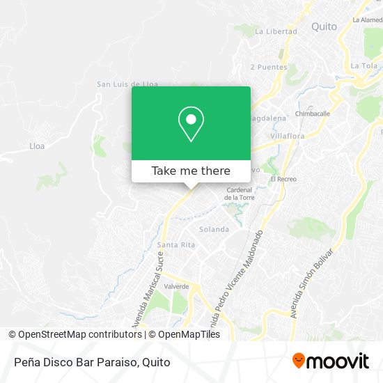 Peña Disco Bar Paraiso map