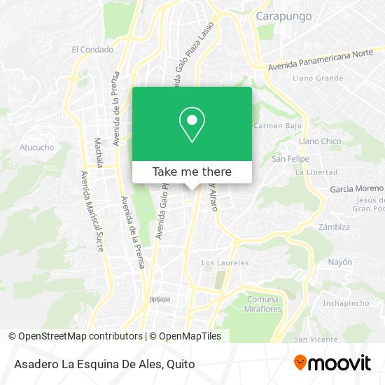 Asadero La Esquina De Ales map