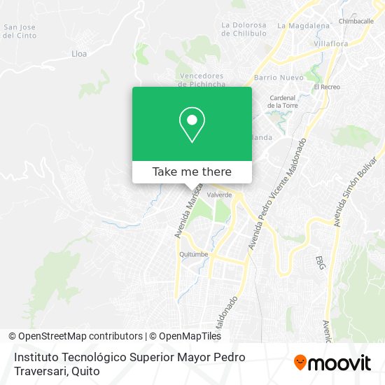 Instituto Tecnológico Superior Mayor Pedro Traversari map
