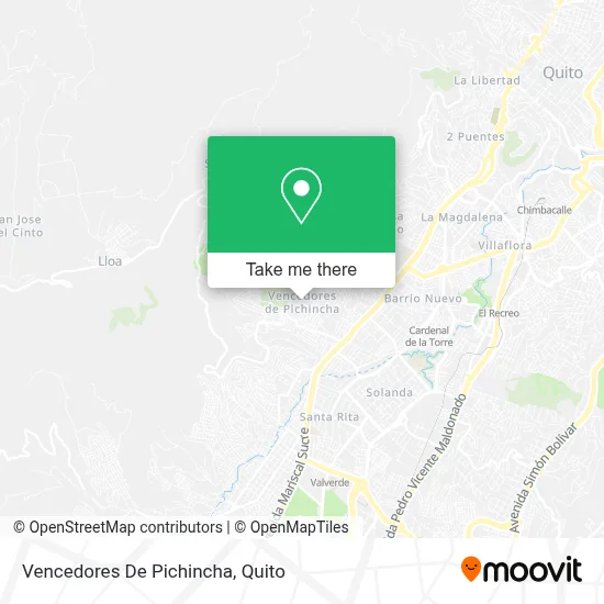 Vencedores De Pichincha map