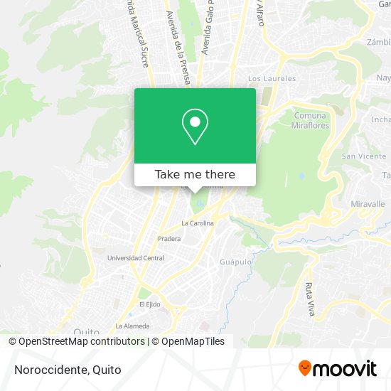 Mapa de Noroccidente