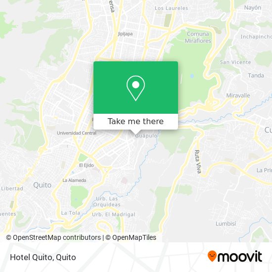 Mapa de Hotel Quito