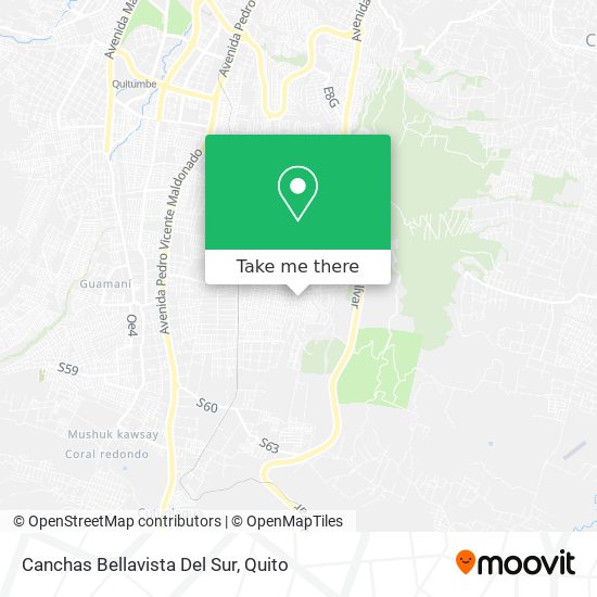 Canchas Bellavista Del Sur map