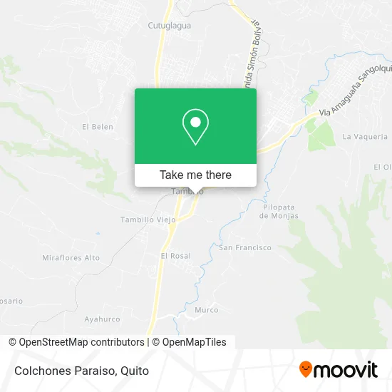 Colchones Paraiso map