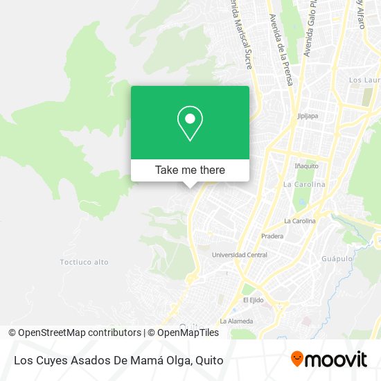 Los Cuyes Asados De Mamá Olga map