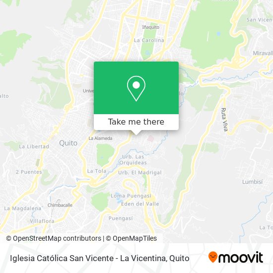 Iglesia Católica San Vicente -  La Vicentina map