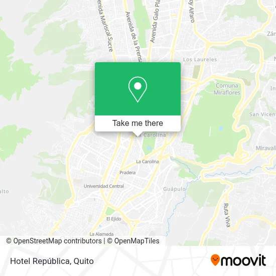 Hotel República map