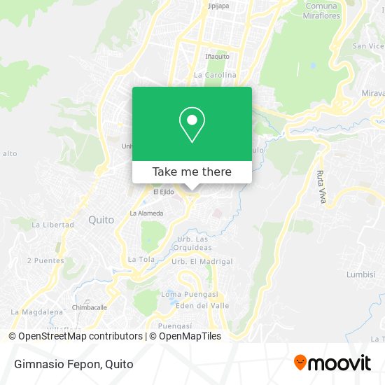 Gimnasio Fepon map